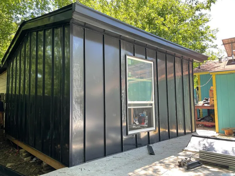 Black standing seam metal wall panels for Metal Roof Installation in Springettsbury